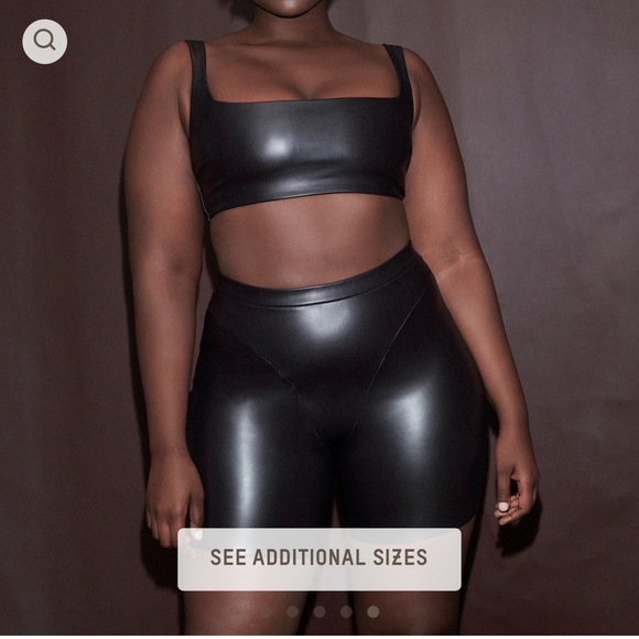 NEW! Skims faux leather bike shorts - Picture 2 of 10